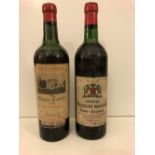 Chateau Taillefer, Pomerol, one bottle, level low shoulder; Chateau Malescot St Exupery, Margaux