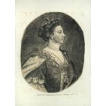 Samuel Northcote (British, 1709-1791) Portrait of Queen Anne (1665 – 1714) signed lower left "S N