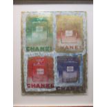 Pietro Psaier Chanel bottles lithograph