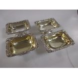 A matched set of four Georgian and Victorian silver salts (4)