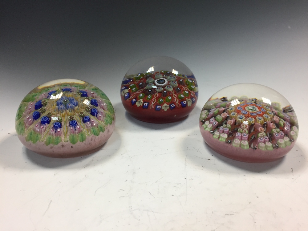 A collection of ten Perthshire and other Scottish spoke design paperweights, of varying colours, - Image 3 of 7