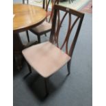 A set of four G-Plan teak dining chairs