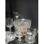 Various cut glass