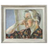 § Esther Grainger (British, 1912-1990) Portrait of Elvic Steele, the artist signed on the reverse "