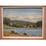 John Whitlock Codner RWA (1913 - 2008) Snowdonia, oil on canvas 29 x 40cm