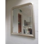 An Arched top silver painted wall mirror 101 x 81cm