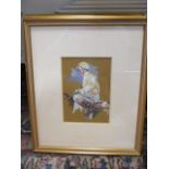 English School, 20th Century, Five studies of Jockeys, signed with "MW" monogram, watercolour