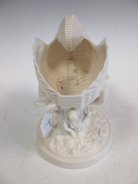 A Belleek Conch shell vase, - Image 2 of 5