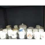 A collection of Derby, Spode, Minton, New Hall and other coffee cans and tea wares