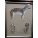 Henry Wilkinson, Spaniel with game, signed lower right "Henry Wilkinson", hand-coloured etching,