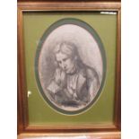 Circle of Henry Edridge (British, 1769-1821)- Portrait believed to be of William Wordsworth,