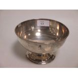 A small Victorian silver rose bowl by George Adams, London 1889, 5.6oz