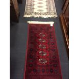 Five Bokhara type assorted rugs (5)