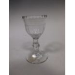 An 18th century sweetmeat glass