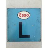 An Esso 'L' square plate, 8 x 8".