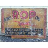 A rare ROP AMG Oil pictorial hardboard advertising sign - Guaranteed to pass British Air Ministry,