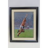 An autographed photograph signed Marco Van Basten.