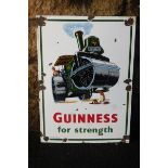 A reproduction Guinness for Strength pictorial enamel sign, 14 x 20".
