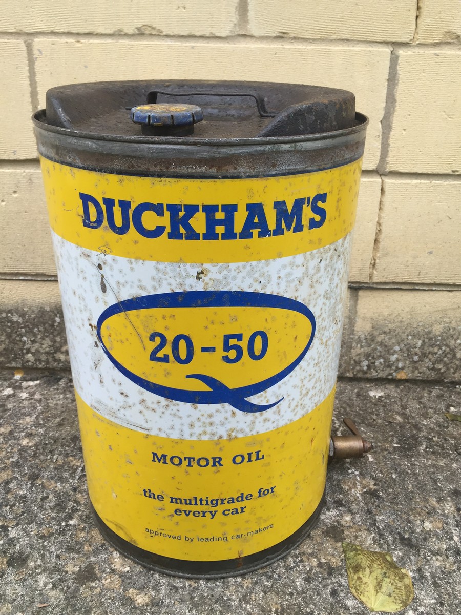A Duckhams 20-50 Motor Oil five gallon drum. - Image 2 of 2