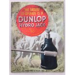 A Dunlop Hydro Jack pictorial showcard, 9 x 12".