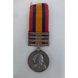 A Queen South Africa Medal with Transvaal, O.F.S. and C.C. clasps, named to 2102 PTE. A. Mair. A.