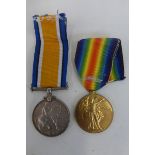 A WW1 Royal Navy medal pair named to J.55456 E.M.VEALL. BOY 1 R.N.