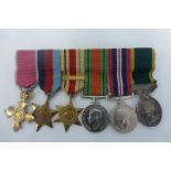 A WW2 miniature medal group including the M.B.E.