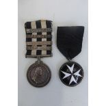 An Order of St. John 4th Type and the Service Medal of The Order of St. John with four bars named to