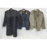 Three military jackets including a post WW2 German Luftwaffe.