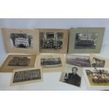 Ten large format photographs all mounted on card, including The Gurkhas, 1943 No.4 Squadron R.A.