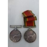 An African Service Medal named to 9477 (SAP) E.V. ARCHER with another one named to 576484 A.W.