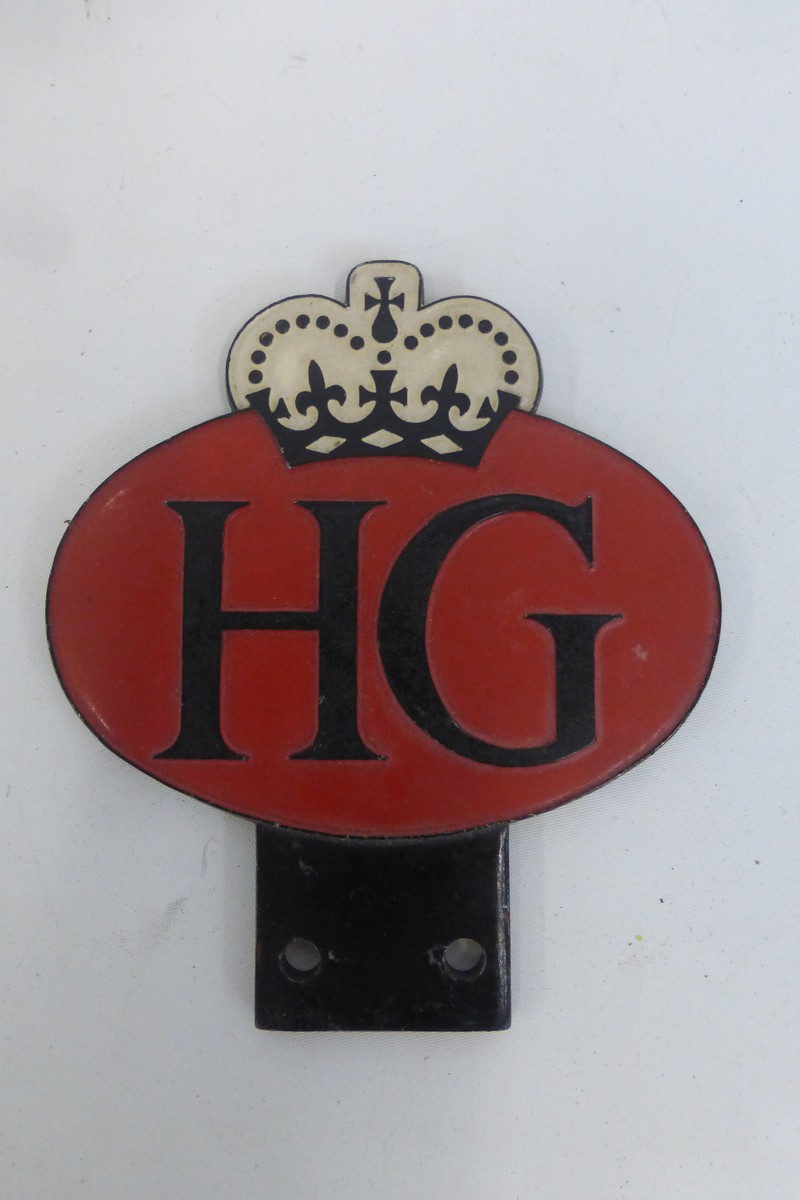 A Home Guard car badge.