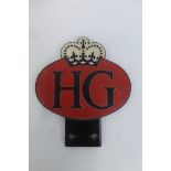 A Home Guard car badge.