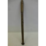 A War Department marked early 20th Century military brass sighting telescope. Marked to the scope: