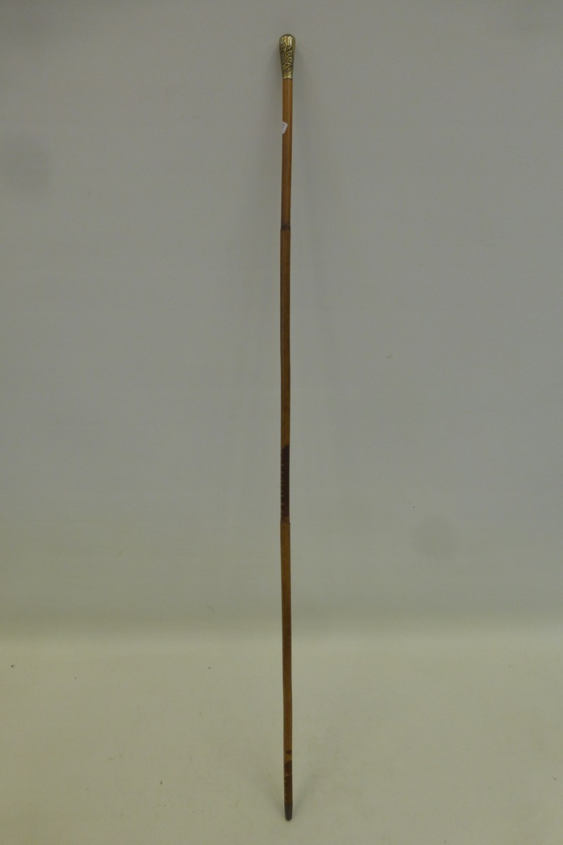 A Duke of Edinburgh's Wiltshire Regiment swagger stick. - Image 2 of 2