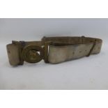 A Victorian Slade Wallace belt and buckle, named on the inside to: R.M.A. 13038 R.F. BURRELL (