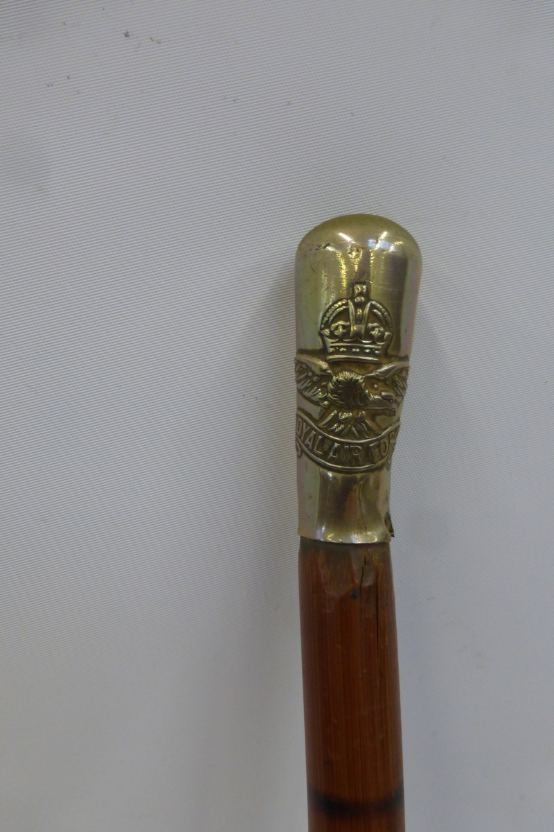 A Royal Air Force R.A.F. swagger stick.