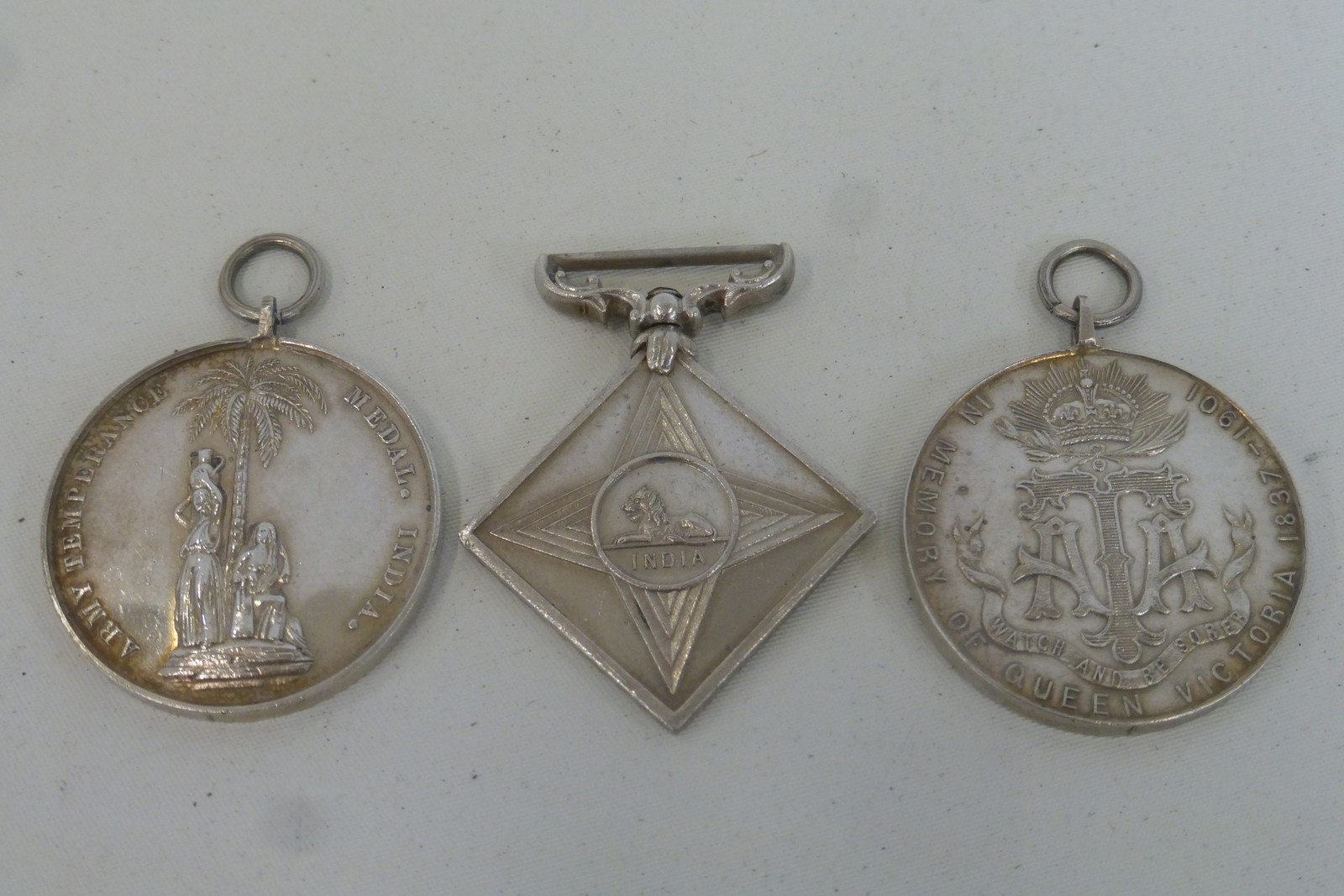 Three Victorian Army Temperance Association Medals.