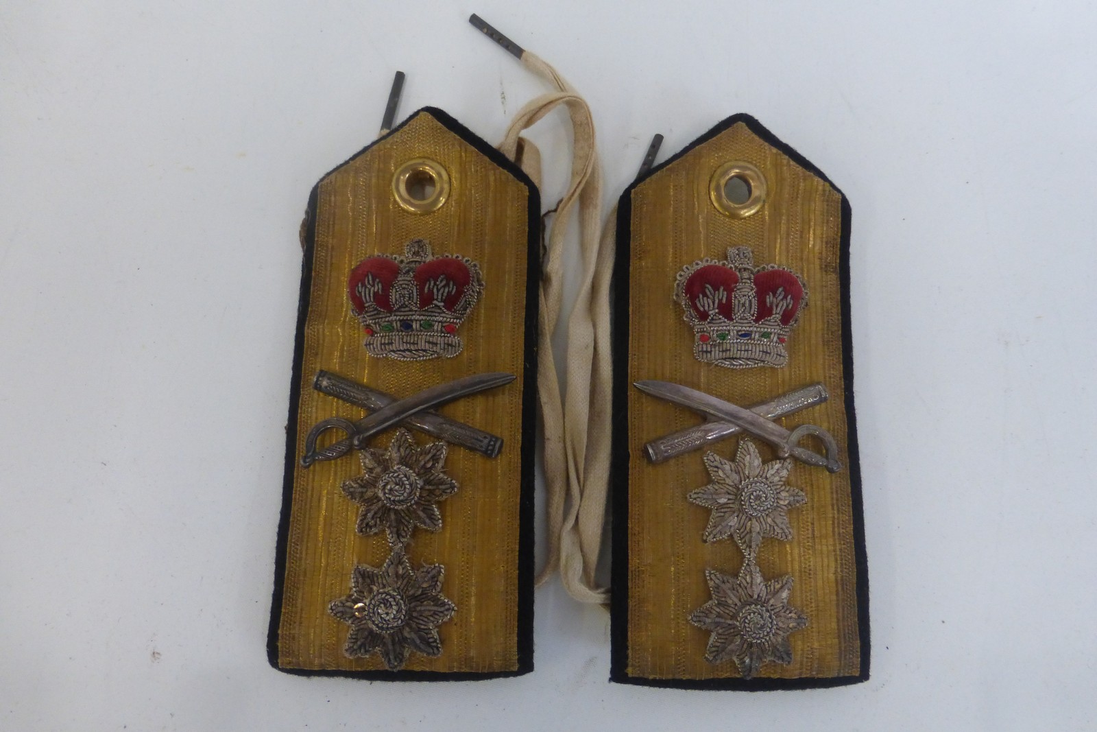 A pair of Victorian bullion officer's epaulettes.