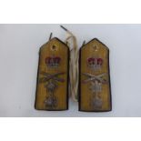 A pair of Victorian bullion officer's epaulettes.