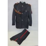 The Queen's Regiment officer's uniform.