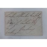 Wellington 1st Duke (1769-1852 Victor of Waterloo) autographed postal wrapper signed Sept. 20 1829.