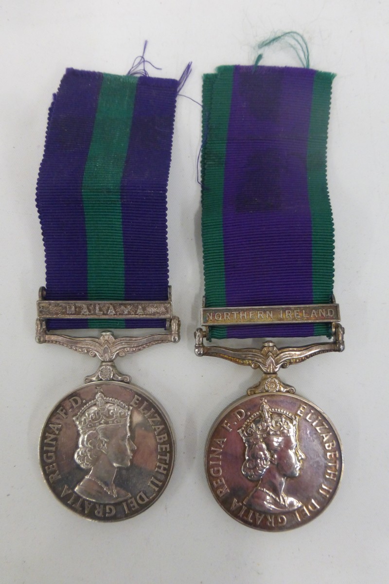 A General Service Medal with Northern Ireland clasp to 23792318 SGT. T.R. Maundrill. ACC and another