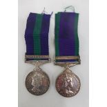 A General Service Medal with Northern Ireland clasp to 23792318 SGT. T.R. Maundrill. ACC and another