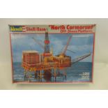 A Revell Shell/Esso North Cormorant off-shore platform (unmade).