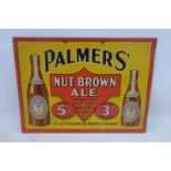 A Palmers' Nut Brown Ale pictorial showcard in very good condition, 14 x 10 1/4".