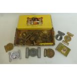 A good selection of military belt buckles and clasps plus spares.