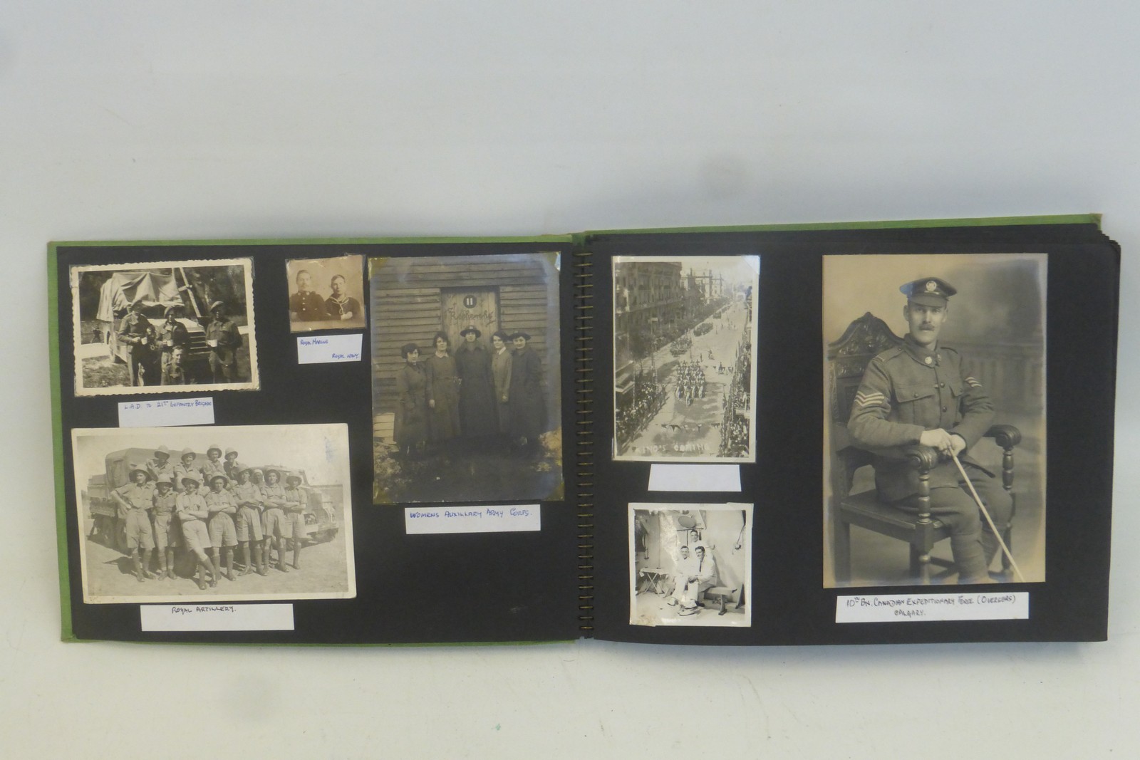 An album of 112 military photographs and postcards. - Image 3 of 3