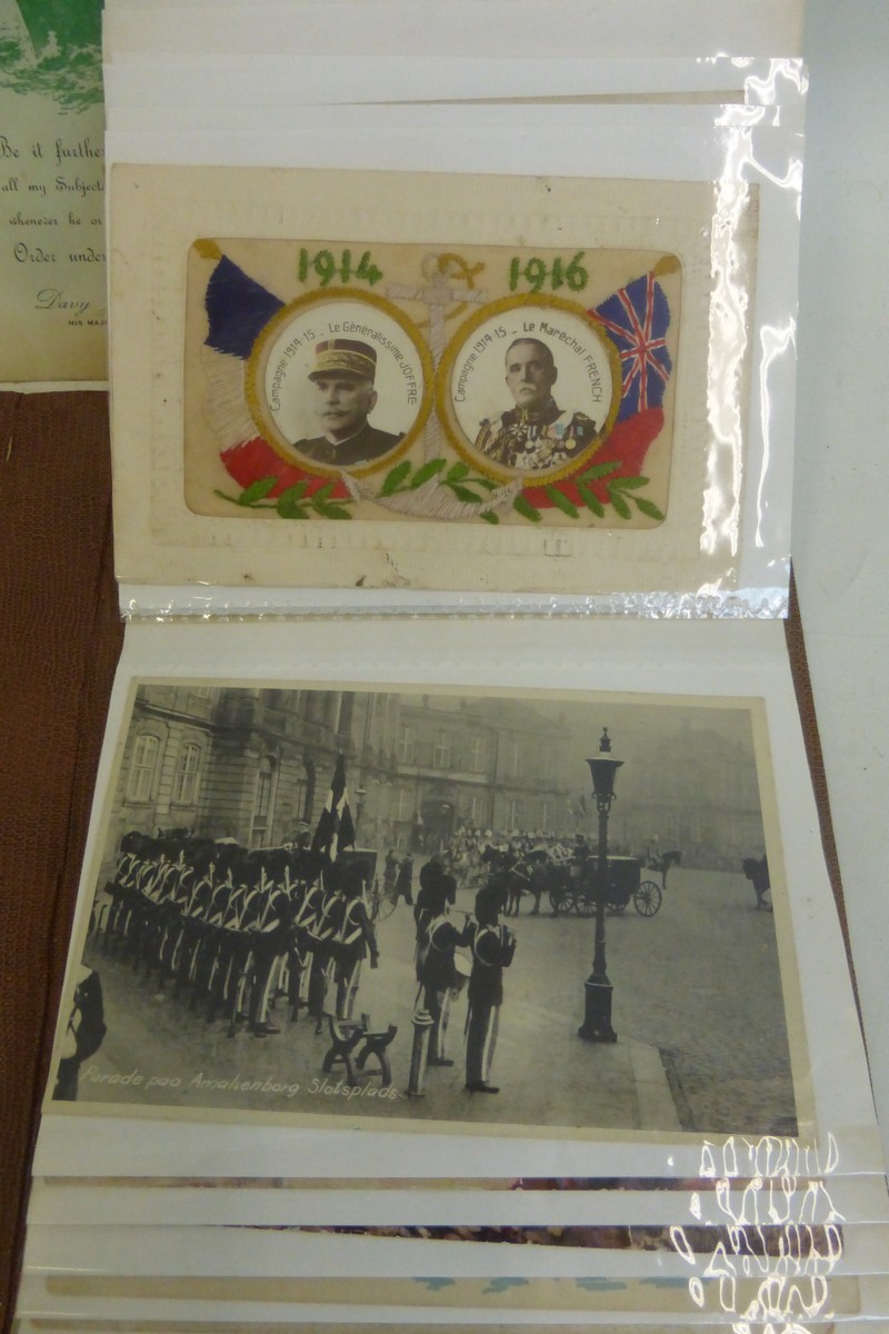 An album of military ephemera including some unusual French humorous Parachute Regiment postcards, - Image 2 of 2