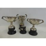 Four sporting trophies presented to H. Robertson R.A.F. stationed at R.A.F. Lyneham, Wiltshire,